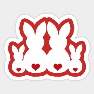 Happy Easter Love Family Kids Kiddies Parents Couple Baby Babies Sticker